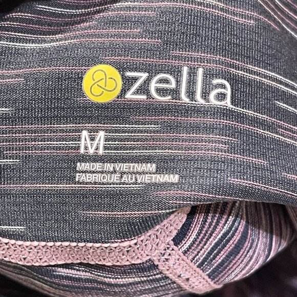 Zella Women's Legging Athletic Pink Ombre Stretch Cropped Medium M - Picture 3 of 6